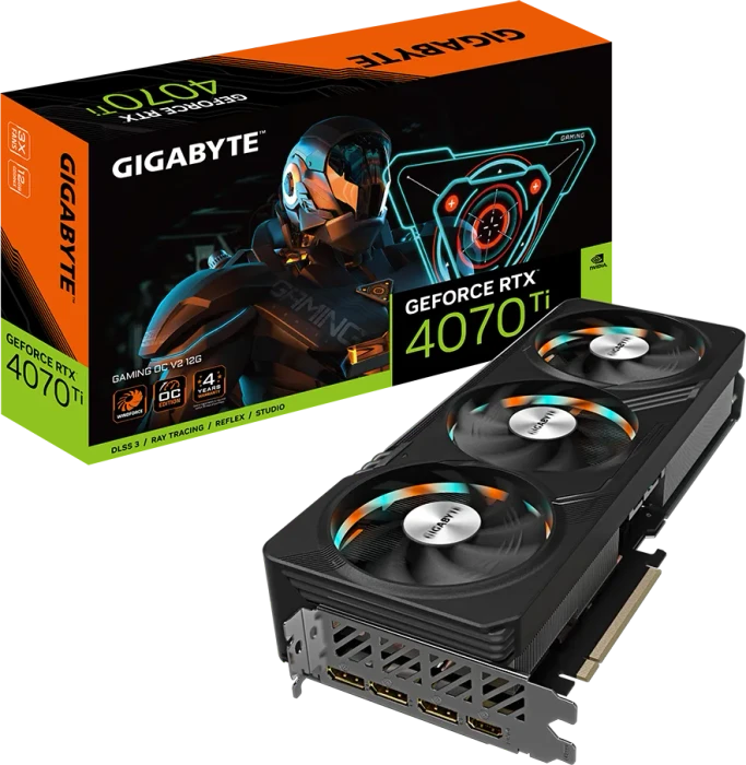 GIGABYTE GeForce RTX 4070 Ti Gaming OC V2 12G, 12GB GDDR6X, HDMI, 3x DP