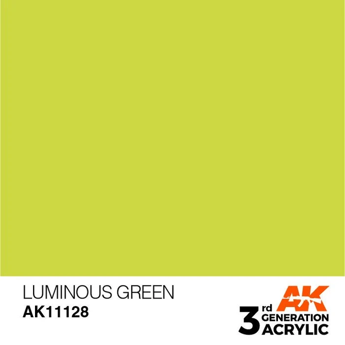 AK-Interactive 3rd Gen Acrylic Colors Acrylic Modelling Colors luminous green, 17ml