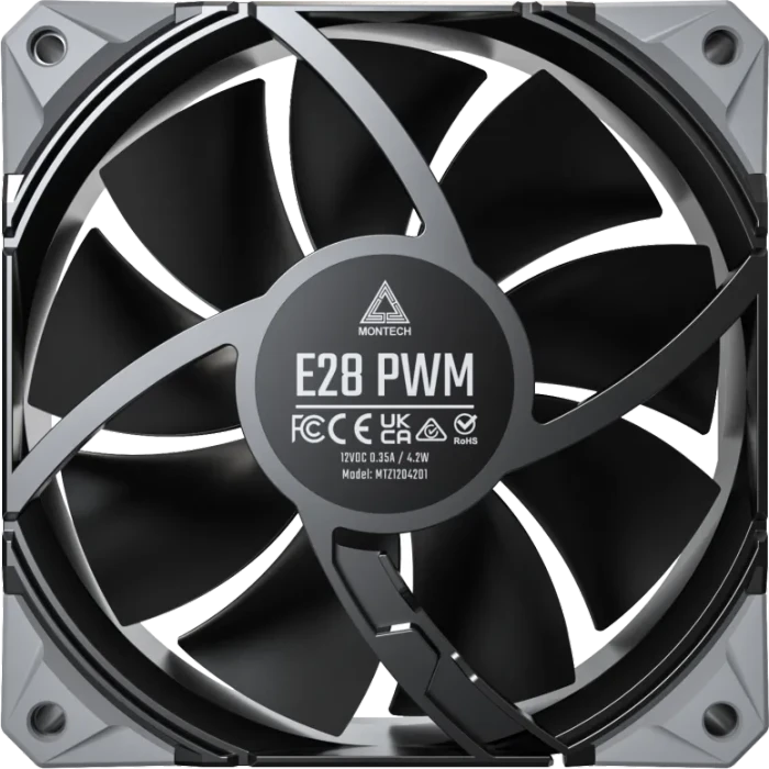 Montech E28 PWM, schwarz, 120mm