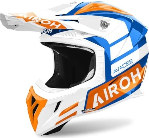 Airoh Aviator Ace 2 Sake orange/blau/weiß