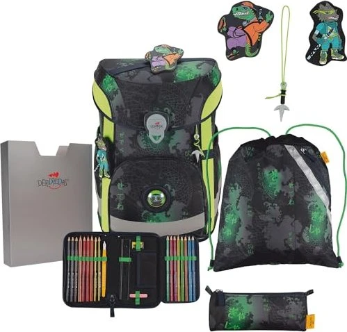 DerDieDas ErgoFlex Easy Funny Fighter Schultaschen-Set, 5-tlg.