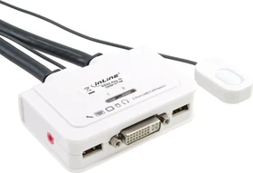 InLine DVI-D/USB, 2-fach KVM-Switch (61613I)