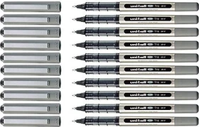 Uni-Ball Eye Fine UB-157 Tintenroller (Mine) rot/transparent, 10er-Pack