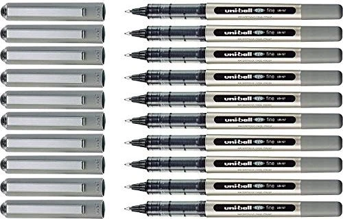 Uni-Ball Eye Fine UB-157 Tintenroller (Mine) rot/transparent, 10er-Pack
