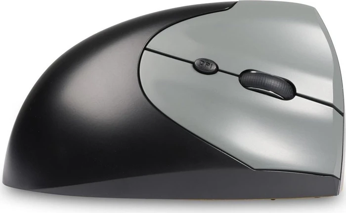 BakkerElkhuizen HandShake 3-Mode Vertical Mouse, schwarz/silber, USB/Bluetooth