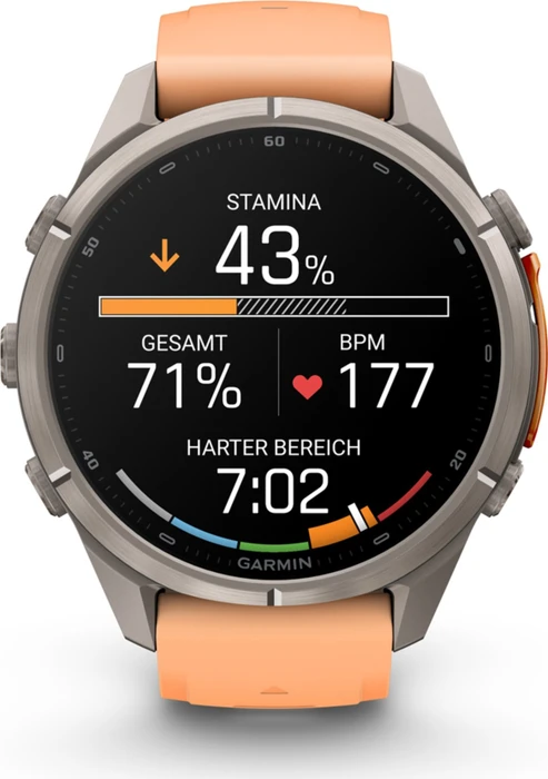 Garmin Fenix 9 Pro inReach 43mm titanium/shell pink-autumn orange