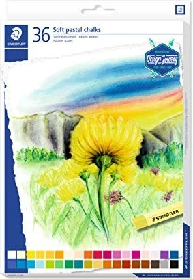 Staedtler 2430 weiche Ölmalkreide pastell, 35 Farben, 36er-Set