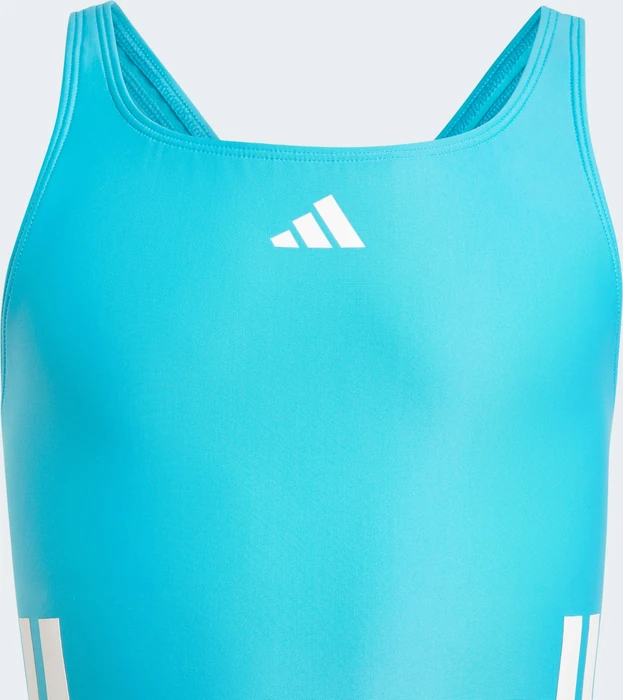 adidas 3-Streifen C-Back Badeanzug lucid cyan/white (Junior)