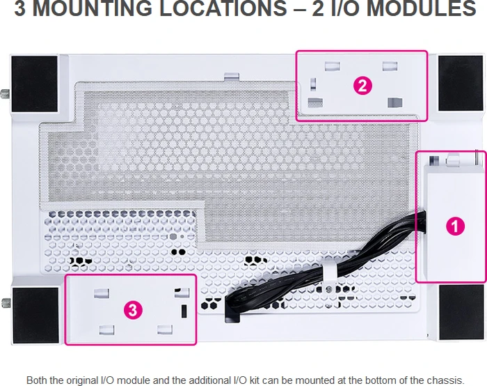 Lian Li O11D EVO Additional I/O Kit, 1x USB-C 3.1, 2x USB-A 3.0, schwarz