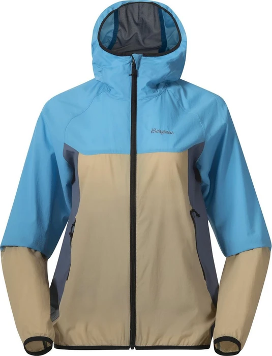 Bergans Vaagaa Windbreaker Jacke aqua lagoon/warm sand (Damen)