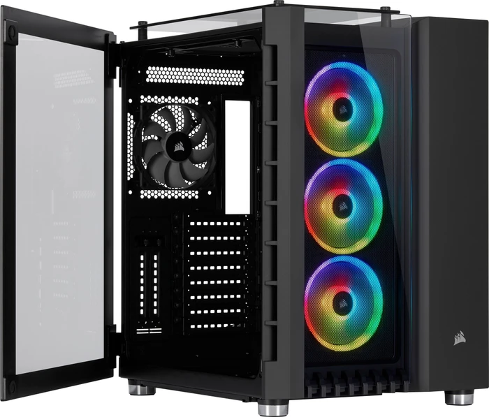 Corsair Crystal Series 680X RGB, schwarz, Glasfenster