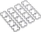 Alphacool Eiskamm Alu X16 Kabelkamm 4mm, silber, 4er-Pack Vorschaubild