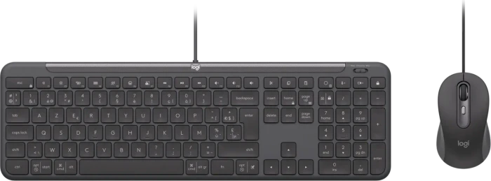 Logitech MK620 Signature Slim Wired Combo for Business Graphite, USB-C, BE
