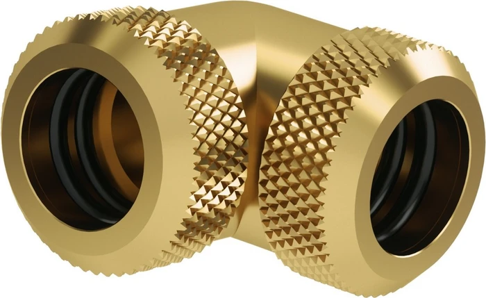 Barrow TWT90KNS-K12 90° Verbinder für 12mm Hard Tubes, gold