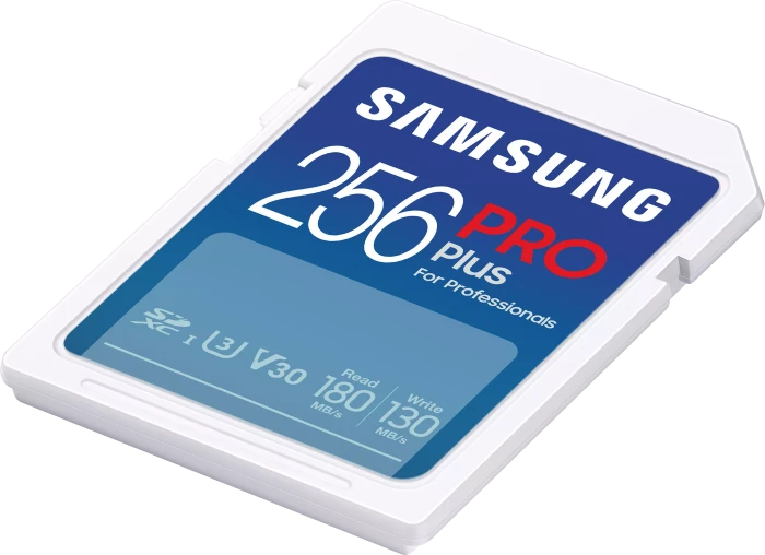 Samsung PRO Plus for Professionals R180/W130 256GB, UHS-I U3, Class 10