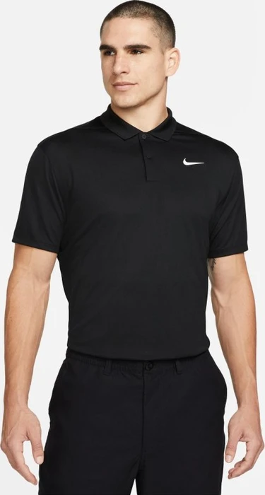 Nike Court Dri-FIT Tennis Funktionsshirt kurzarm schwarz/weiß