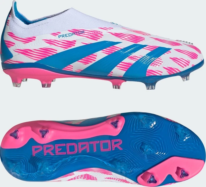 adidas Predator Elite Laceless AG cloud white/solar blue/solar pink (Junior)