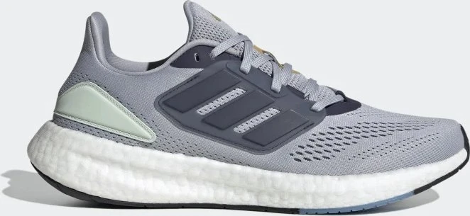 adidas Pureboost 22 halo silver/shadow navy/linen green (Herren)