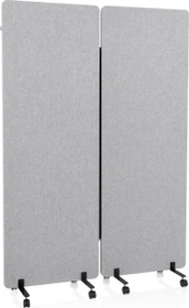 HJH Office Flexmiut Akustik-Stellwand, 2er-Pack, grau, 60x170cm