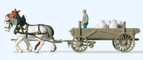 Preiser Bauernwagen mit Mehlsäcken