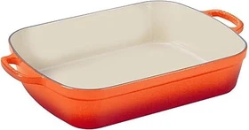 Le Creuset Bratreine aus Gusseisen 44.2x28.6cm 6.6l ofenrot