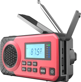 Acta Berg Kurbelradio rot