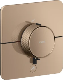 Hansgrohe Axor ShowerSelect ID softsquare Thermostat für 1 Verbraucher und einen zusätzlichen Abgang polished red gold
