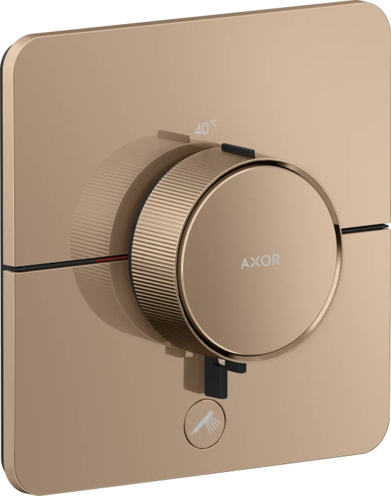 Hansgrohe Axor ShowerSelect ID softsquare Thermostat für 1 Verbraucher und einen zusätzlichen Abgang polished red gold