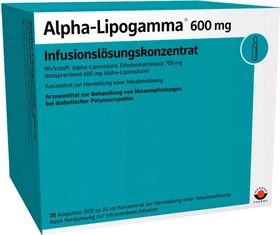 Alpha-Lipogamma 600mg Infusionslösungskonzentrat, 480ml (20x 24ml)
