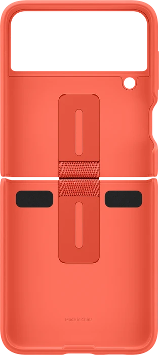 Samsung Silicone Cover with Ring für Galaxy Z Flip 3 5G Coral