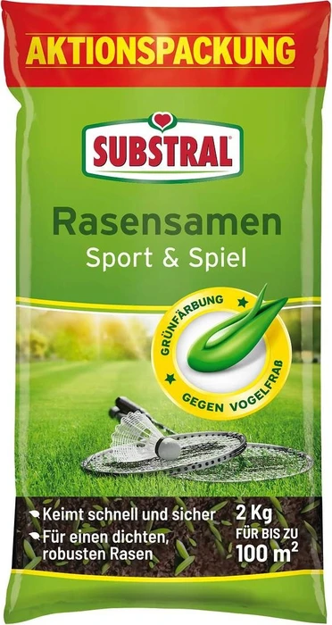 Evergreen Garden Care Substral Rasensamen Sport & Spiel, 2kg