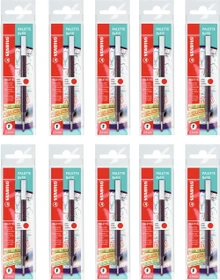 STABILO Palette Refill Tintenrollermine 0.4mm rot, 10er-Pack