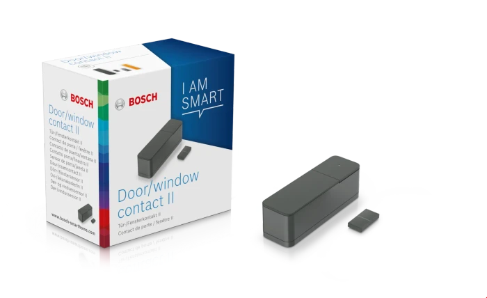 Bosch Smart Home Tür-/Fensterkontakt II [+M] Matter, anthrazit, Schließ-/Öffnungssensor, 2er-Pack