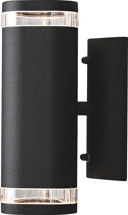 Konstsmide Modena GU10 35W 8.5cm Wandleuchte 2-flammig schwarz