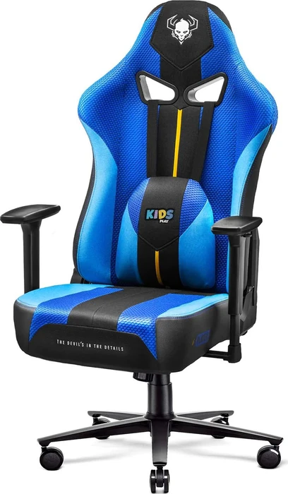 Diablo Chairs X-Player 2.0 Kids Gamingstuhl, blau/schwarz