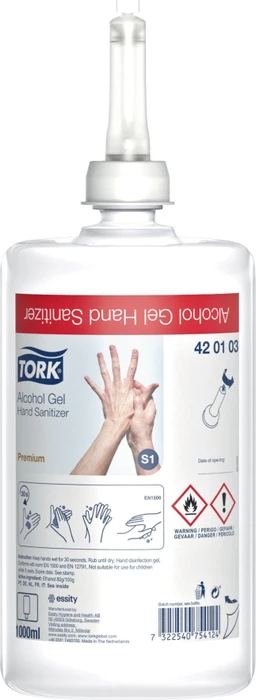 Tork Handdesinfektionsgel, 6l (6x 1l)