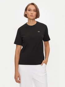 Lacoste Relaxed Fit T-Shirt kurzarm schwarz (Damen)