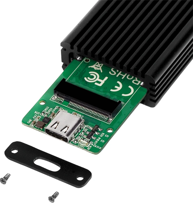 LogiLink externes Gehäuse, M.2 NVMe SSD, USB-C 3.1