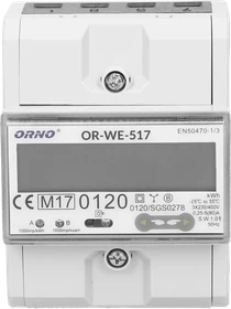 Orno Stromzähler, 85A, 3-Phasen, Stromzähler (OR-WE-517)