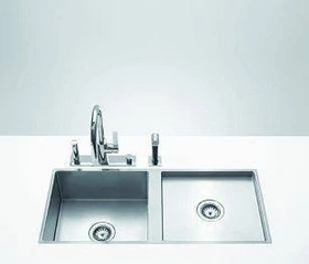 Dornbracht Küchenbecken aus Edelstahl 930x405x200mm Einbau Becken links edelstahl gebürstet