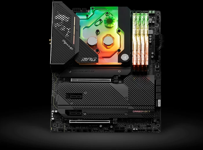 EK Water Blocks Quantum Line EK-Quantum MSI MPG X570S Carbon EK X D-RGB Monoblock, Nickel, Acryl