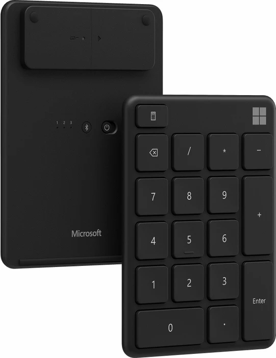 Microsoft Wireless Number Pad, Mattschwarz, Bluetooth