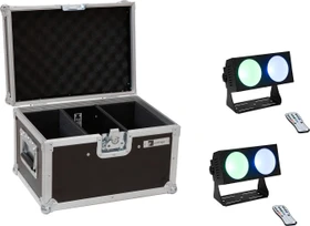 Eurolite Set 2x LED CBB-2 COB RGB Leiste + Case