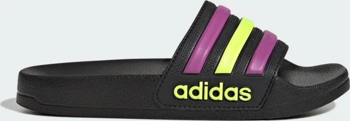 adidas Shower Adilette core black/flash pink/solar yellow (Junior)