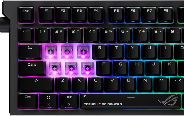 ASUS ROG Strix Morph 96 Wireless, schwarz, ROG NX SNOW V2, USB/Bluetooth, DE