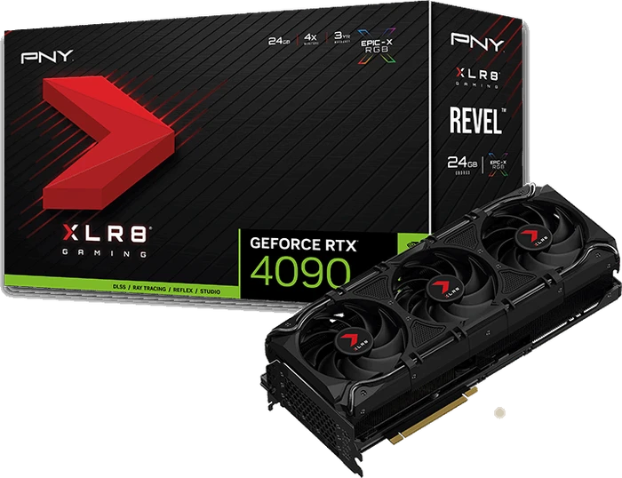 PNY GeForce RTX 4090 XLR8 Gaming Revel, 24GB GDDR6X, HDMI, 3x DP