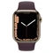 Apple Watch Series 7 (GPS + Cellular) 45mm Edelstahl gold mit Sportarmband Dunkelkirsch Vorschaubild