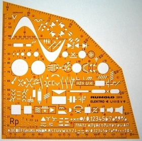 Rumold Ausbildungsschablone Elektro, orange