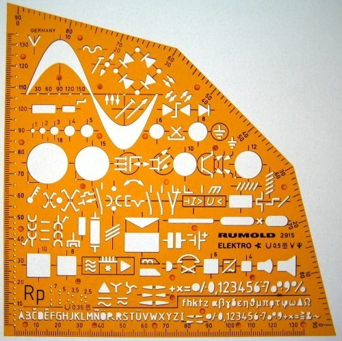 Rumold Ausbildungsschablone Elektro, orange