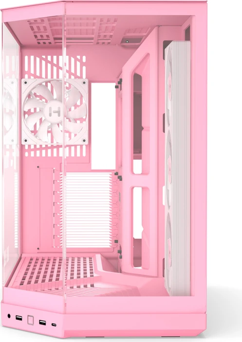 Hyte Y50 Strawberry Milk, rosa, Glasfenster